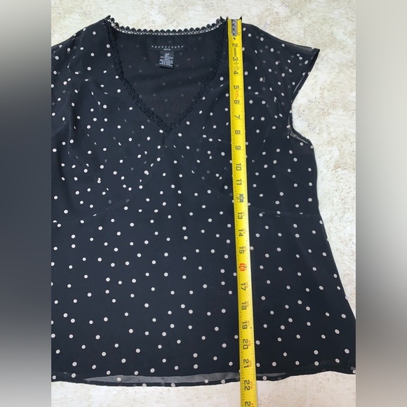 apostrophe Petite polka dot sheer blouse - Picture 12 of 14